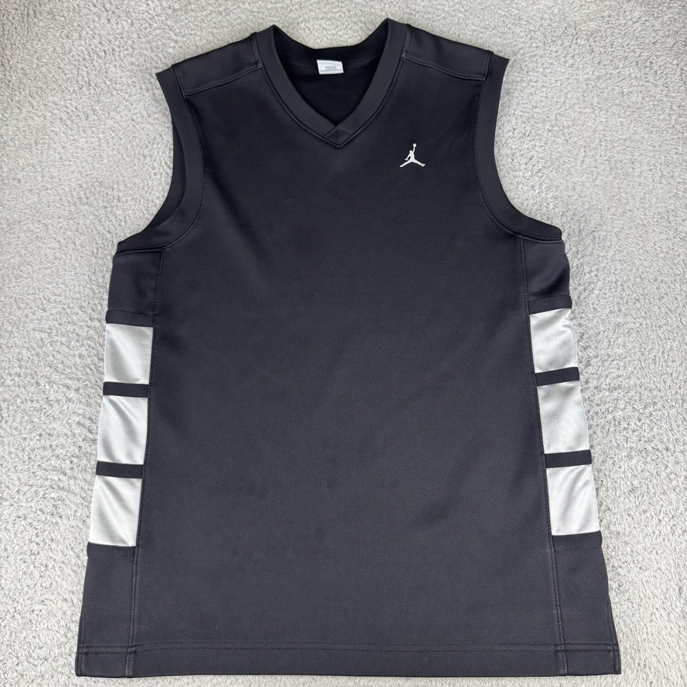 Nike Jordan Shirt Men L Heavyweight Jersey Basketball Athletic Tank Top Vintage
